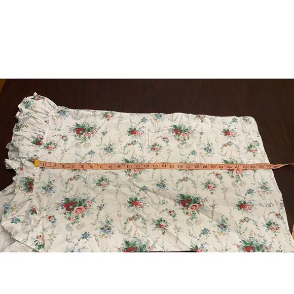 Vintage Ralph Lauren Floral Ruffle Pillowcase Standard 100% Cotton USA Made - Picture 4 of 7